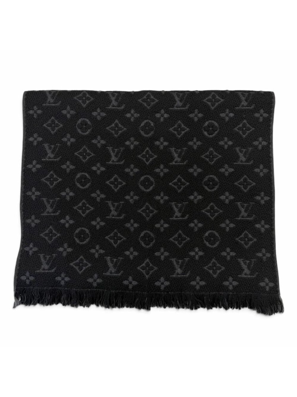 Louis Vuitton Echarpe Monogram Classic Wool 100% Scarf
